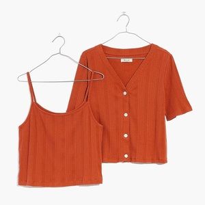 Madewell Cardigan & Tank Set